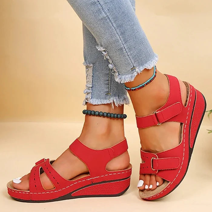 Orthopedic Comfort Sandals for Women with Gel Sole, Breathable Design, and Adjustable Velcro Fastener for Pain-Free Walking-6