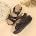 Women’s Orthopedic Sandals – Lightweight, Breathable, Shock-Absorbing Gel Sole – Black, EU 44