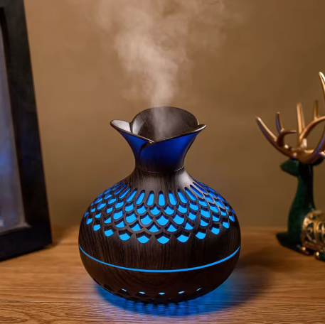 Wood Grain Humidifier 300ml USB Aroma Diffuser for Home Use