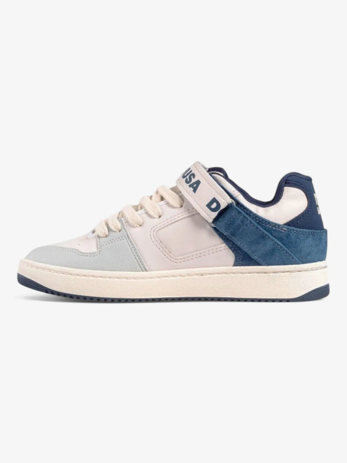 Zapatillas Dc Manteca V SS Mujer Blanco Azul